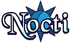 Pixel art version of Nocti's Logo.